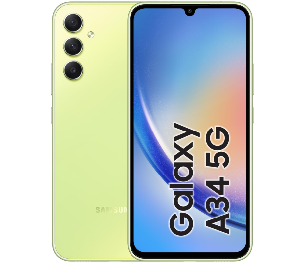 Samsung SMARTFON SAMSUNG Galaxy A34 5G 6/128GB Zielony (A346B) # - 1466880 - zdjęcie